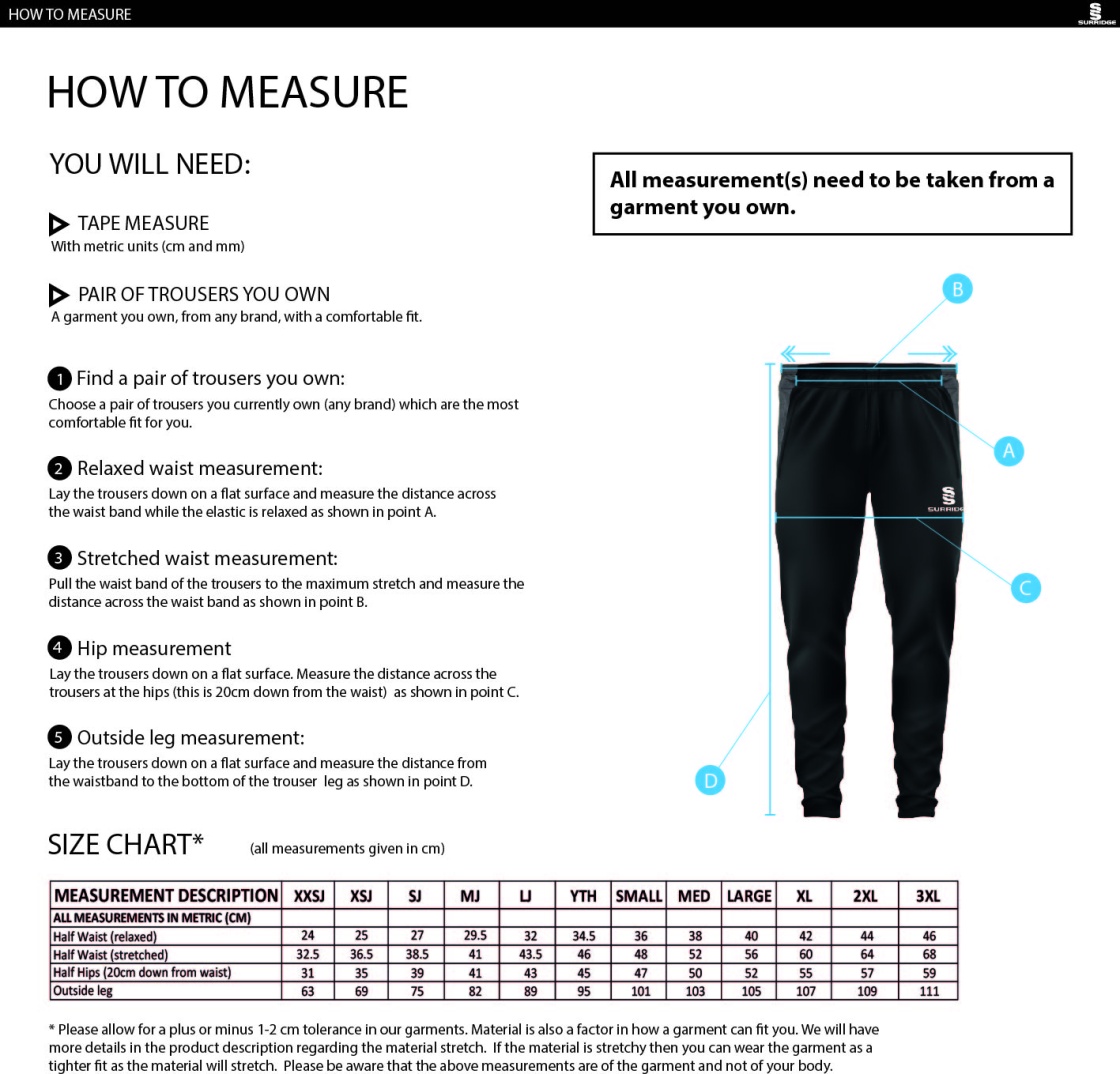 Ram CC - Skinny Pant : Black - Size Guide